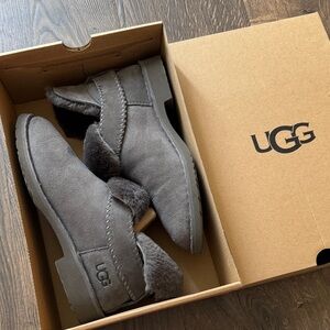 UGG Charcoal Suede Ankle Boots